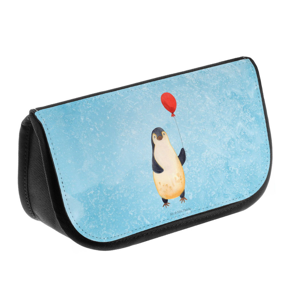 Kosmetiktasche Pinguin Luftballon Kosmetikbeutel, Kulturtasche, Kulturbeutel, Schminktasche, Make-Up Tasche, Pinguin, Pinguine, Luftballon, Tagträume, Lebenslust, Geschenk Freundin, Geschenkidee, beste Freundin, Motivation, Neustart, neues Leben, Liebe, Glück