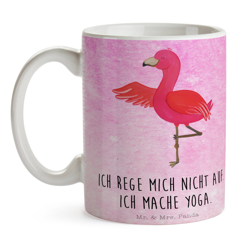 Tasse Flamingo Yoga Flamingo, Vogel, Yoga, Namaste, Achtsamkeit, Yoga-Übung, Entspannung, Ärger, Aufregen, Tiefenentspannung Becher, Kaffeetasse, Kaffeebecher, Tee, Frühstück, Büro  Flamingo