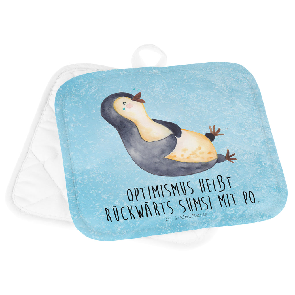 2er Set Topflappen  Pinguin lachend Topflappen, Topfuntersetzer, Ofenhandschuh, Topflappen Set, Topflappen lustig, Topflappen mit Spruch, Pinguin, Pinguine, lustiger Spruch, Optimismus, Fröhlich, Lachen, Humor, Fröhlichkeit