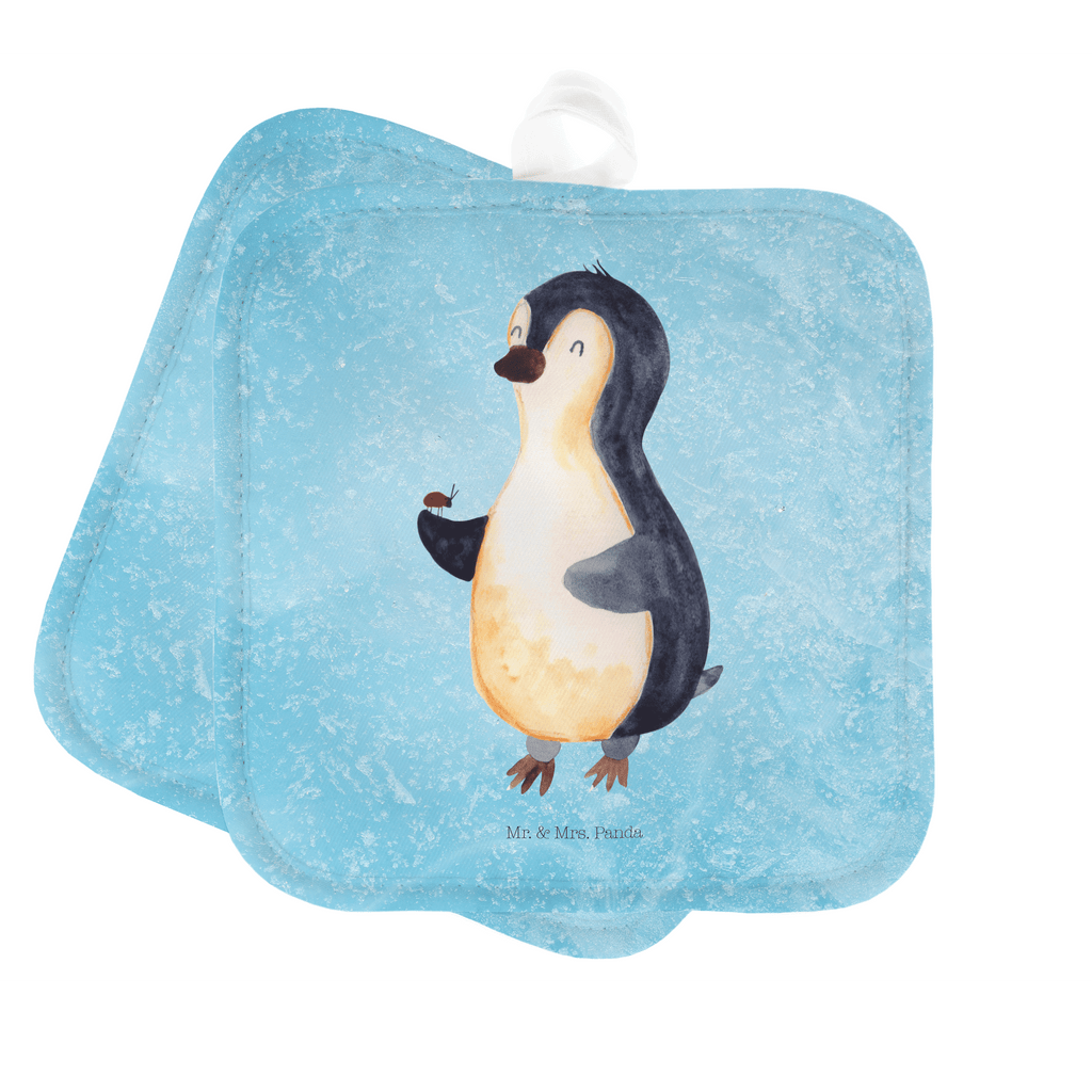 2er Set Topflappen  Pinguin Marienkäfer Topflappen, Topfuntersetzer, Ofenhandschuh, Topflappen Set, Topflappen lustig, Topflappen mit Spruch, Pinguin, Pinguine, Marienkäfer, Liebe, Wunder, Glück, Freude, Lebensfreude