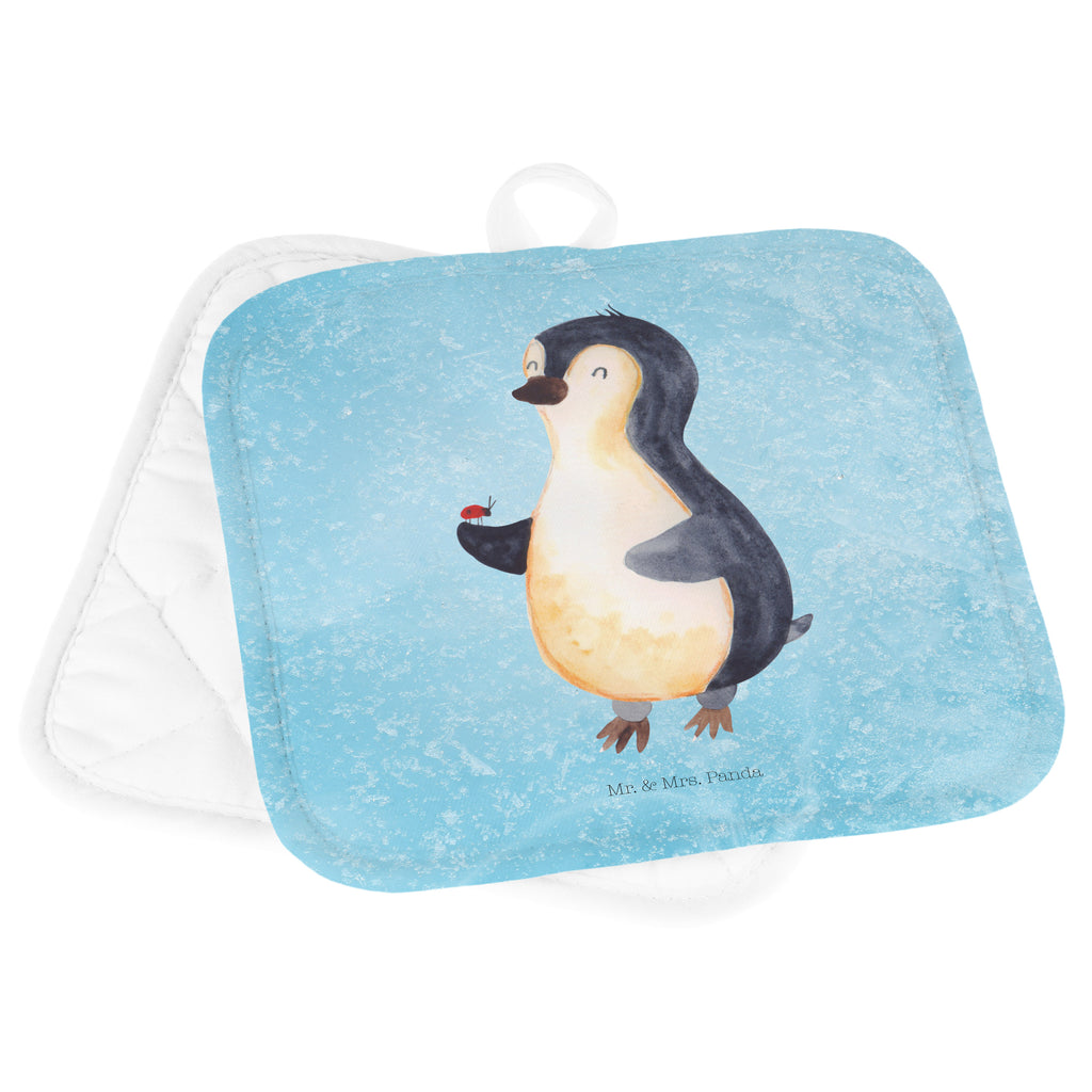 2er Set Topflappen  Pinguin Marienkäfer Topflappen, Topfuntersetzer, Ofenhandschuh, Topflappen Set, Topflappen lustig, Topflappen mit Spruch, Pinguin, Pinguine, Marienkäfer, Liebe, Wunder, Glück, Freude, Lebensfreude
