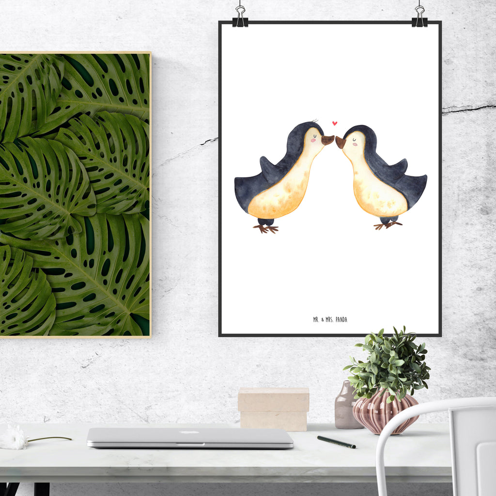 Poster Pinguin Liebe Poster, Wandposter, Bild, Wanddeko, Küchenposter, Kinderposter, Wanddeko Bild, Raumdekoration, Wanddekoration, Handgemaltes Poster, Mr. & Mrs. Panda Poster, Designposter, Kunstdruck, Posterdruck, Liebe, Partner, Freund, Freundin, Ehemann, Ehefrau, Heiraten, Verlobung, Heiratsantrag, Liebesgeschenk, Jahrestag, Hocheitstag, Pinguin, Pinguine, Pinguin Paar, Pinguinpaar, Pinguin Liebe, Paar, Pärchen. Liebespaar, Liebesbeweis, Liebesspruch, Hochzeitstag, Geschenk Freund, Geschenk Freundin, Verlobte, Verlobter, Love, Geschenk Hochzeitstag, Geschenkidee, Hochzeit, Gastgeschenk