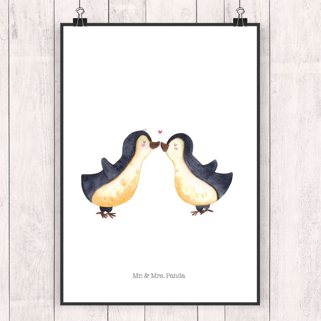 Poster Pinguin Liebe Poster, Wandposter, Bild, Wanddeko, Küchenposter, Kinderposter, Wanddeko Bild, Raumdekoration, Wanddekoration, Handgemaltes Poster, Mr. & Mrs. Panda Poster, Designposter, Kunstdruck, Posterdruck, Liebe, Partner, Freund, Freundin, Ehemann, Ehefrau, Heiraten, Verlobung, Heiratsantrag, Liebesgeschenk, Jahrestag, Hocheitstag, Pinguin, Pinguine, Pinguin Paar, Pinguinpaar, Pinguin Liebe, Paar, Pärchen. Liebespaar, Liebesbeweis, Liebesspruch, Hochzeitstag, Geschenk Freund, Geschenk Freundin, Verlobte, Verlobter, Love, Geschenk Hochzeitstag, Geschenkidee, Hochzeit, Gastgeschenk