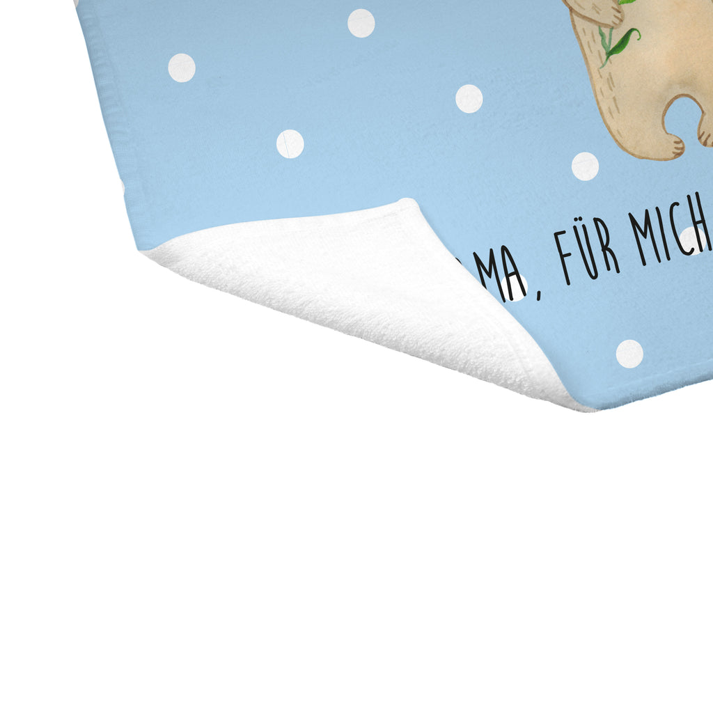 Gäste Handtuch Bären mit Blumenkranz Gästetuch, Reisehandtuch, Sport Handtuch, Frottier, Kinder Handtuch, Familie, Vatertag, Muttertag, Bruder, Schwester, Mama, Papa, Oma, Opa, Bär, Bären, Mutter, Mutti, Mami, Lieblingsmensch, Lieblingsmama, beste Mutter, weltbeste Mama, Geschenk Mama. Muttertag, Tochter, Kind, Kinder, Töchter, Family, Vorbild