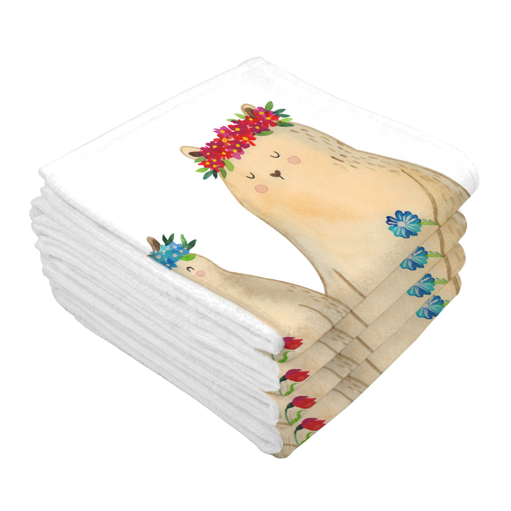 Gäste Handtuch Bären mit Blumenkranz Gästetuch, Reisehandtuch, Sport Handtuch, Frottier, Kinder Handtuch, Familie, Vatertag, Muttertag, Bruder, Schwester, Mama, Papa, Oma, Opa, Bär, Bären, Mutter, Mutti, Mami, Lieblingsmensch, Lieblingsmama, beste Mutter, weltbeste Mama, Geschenk Mama. Muttertag, Tochter, Kind, Kinder, Töchter, Family, Vorbild