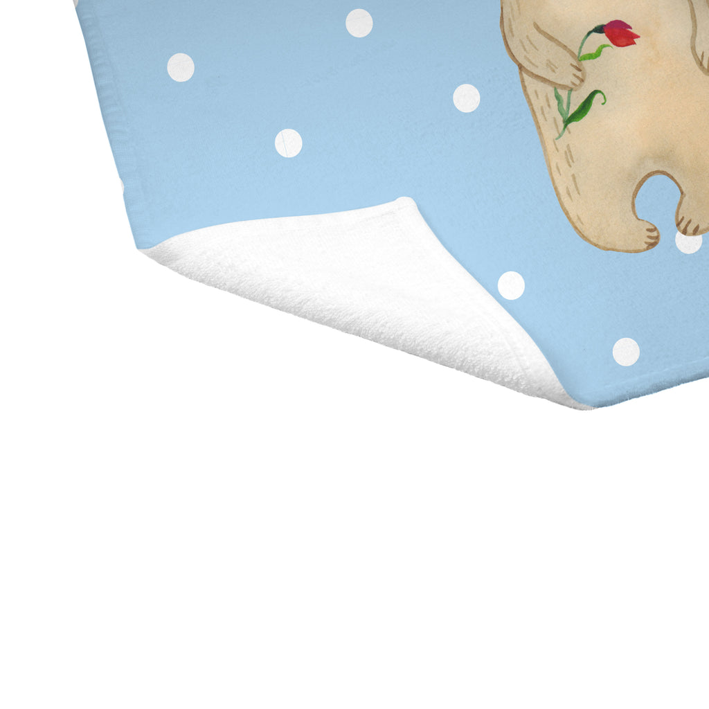 Gäste Handtuch Bären mit Blumenkranz Gästetuch, Reisehandtuch, Sport Handtuch, Frottier, Kinder Handtuch, Familie, Vatertag, Muttertag, Bruder, Schwester, Mama, Papa, Oma, Opa, Bär, Bären, Mutter, Mutti, Mami, Lieblingsmensch, Lieblingsmama, beste Mutter, weltbeste Mama, Geschenk Mama. Muttertag, Tochter, Kind, Kinder, Töchter, Family, Vorbild