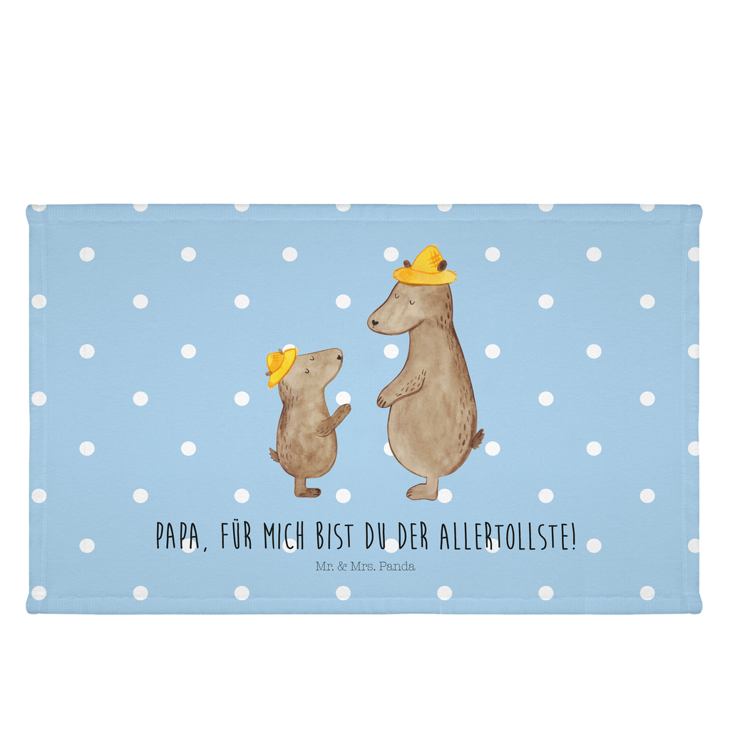 Gäste Handtuch Bären mit Hut Gästetuch, Reisehandtuch, Sport Handtuch, Frottier, Kinder Handtuch, Familie, Vatertag, Muttertag, Bruder, Schwester, Mama, Papa, Oma, Opa, Bär, Bären, Vater, Papi, Paps, Dad, Daddy, Lieblingsmensch, Sohn, Söhne, Kind, Kinder, Vater-Sohn, Family, Vorbild