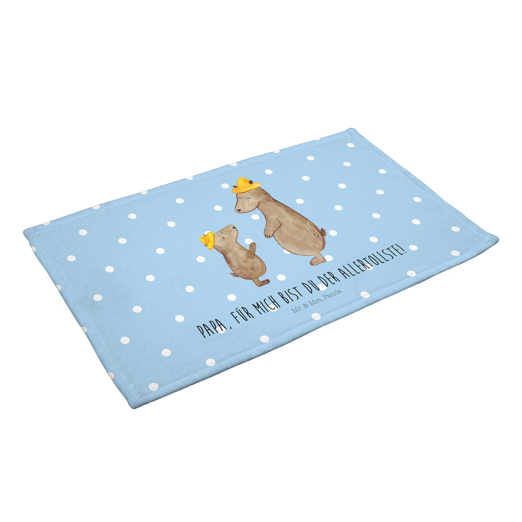 Gäste Handtuch Bären mit Hut Gästetuch, Reisehandtuch, Sport Handtuch, Frottier, Kinder Handtuch, Familie, Vatertag, Muttertag, Bruder, Schwester, Mama, Papa, Oma, Opa, Bär, Bären, Vater, Papi, Paps, Dad, Daddy, Lieblingsmensch, Sohn, Söhne, Kind, Kinder, Vater-Sohn, Family, Vorbild