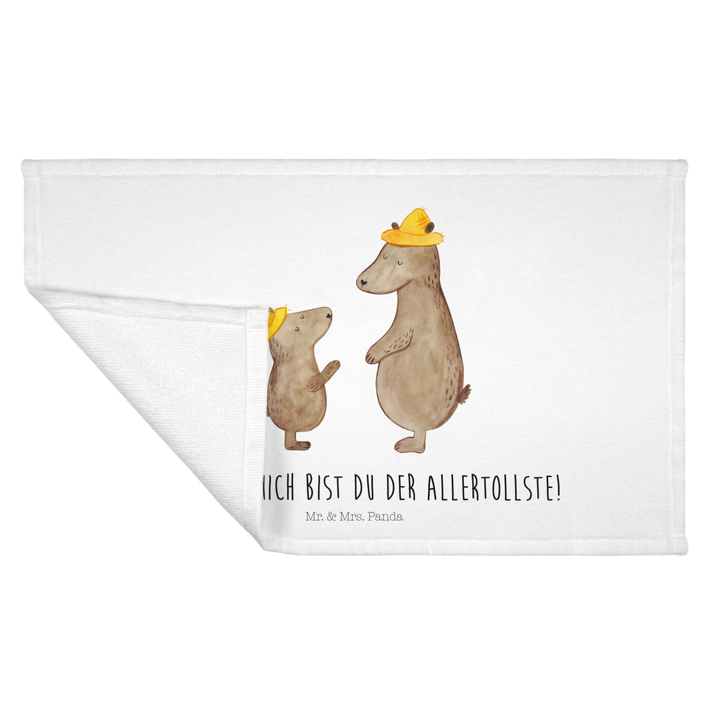 Gäste Handtuch Bären mit Hut Gästetuch, Reisehandtuch, Sport Handtuch, Frottier, Kinder Handtuch, Familie, Vatertag, Muttertag, Bruder, Schwester, Mama, Papa, Oma, Opa, Bär, Bären, Vater, Papi, Paps, Dad, Daddy, Lieblingsmensch, Sohn, Söhne, Kind, Kinder, Vater-Sohn, Family, Vorbild