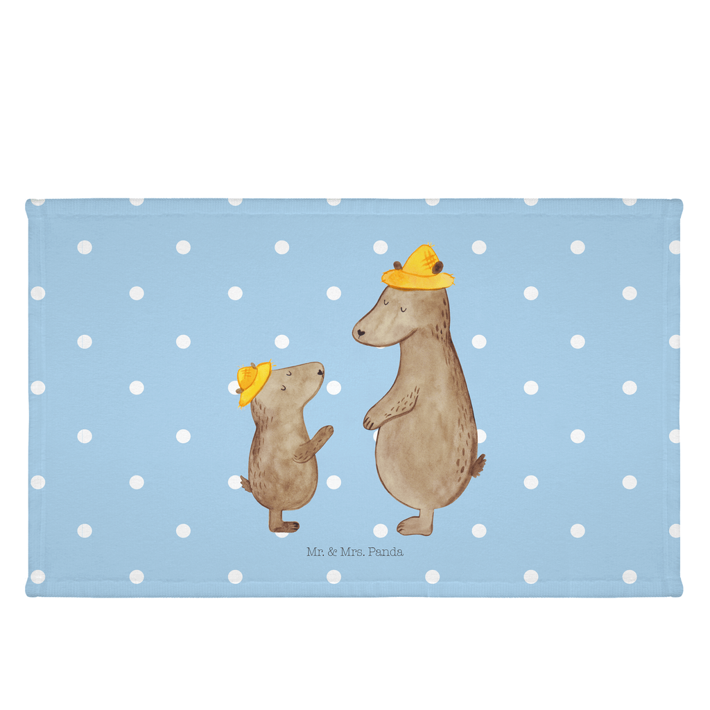 Gäste Handtuch Bären mit Hut Gästetuch, Reisehandtuch, Sport Handtuch, Frottier, Kinder Handtuch, Familie, Vatertag, Muttertag, Bruder, Schwester, Mama, Papa, Oma, Opa, Bär, Bären, Vater, Papi, Paps, Dad, Daddy, Lieblingsmensch, Sohn, Söhne, Kind, Kinder, Vater-Sohn, Family, Vorbild