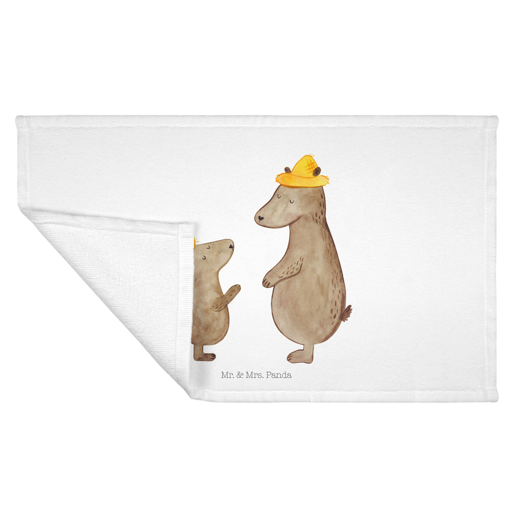 Gäste Handtuch Bären mit Hut Gästetuch, Reisehandtuch, Sport Handtuch, Frottier, Kinder Handtuch, Familie, Vatertag, Muttertag, Bruder, Schwester, Mama, Papa, Oma, Opa, Bär, Bären, Vater, Papi, Paps, Dad, Daddy, Lieblingsmensch, Sohn, Söhne, Kind, Kinder, Vater-Sohn, Family, Vorbild