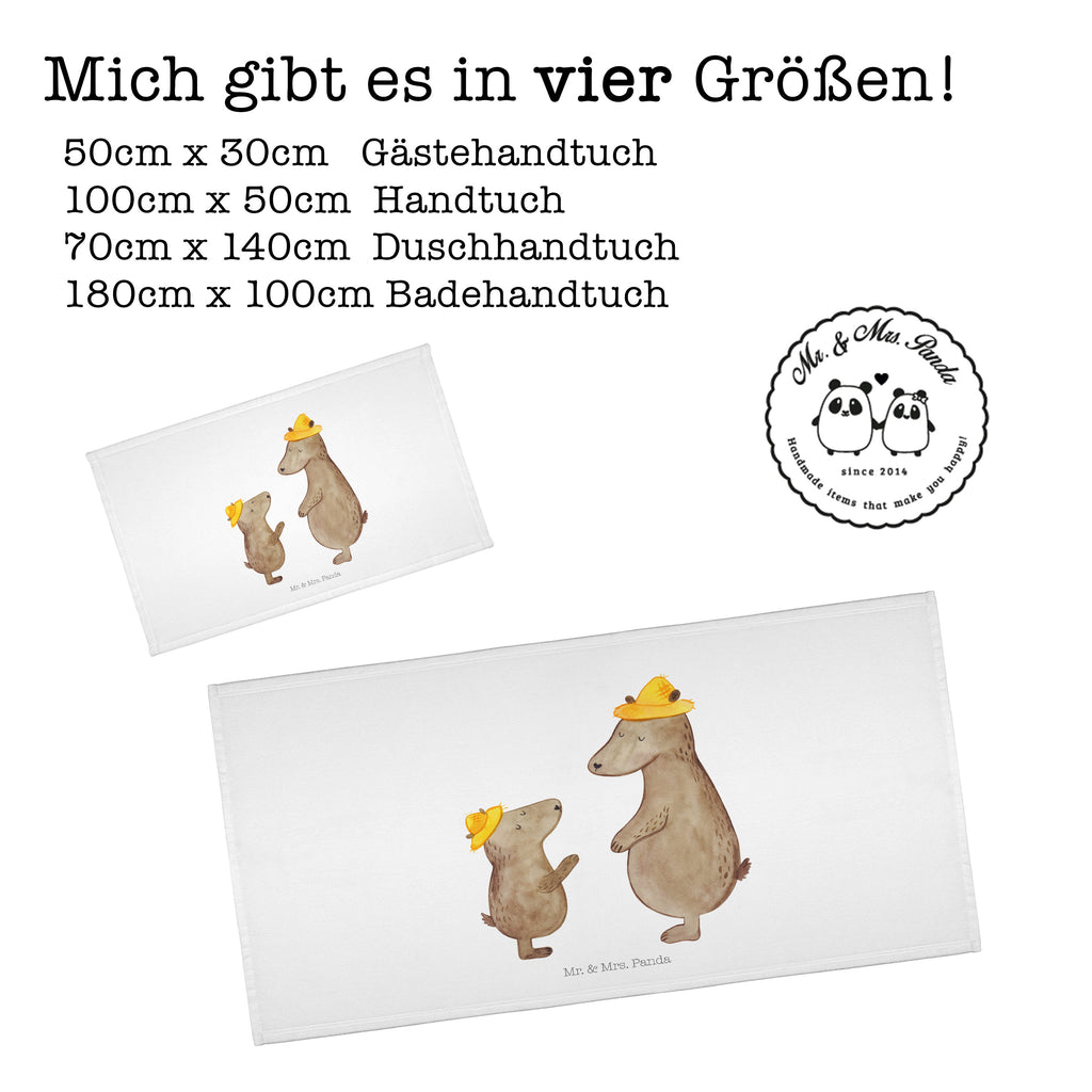 Gäste Handtuch Bären mit Hut Gästetuch, Reisehandtuch, Sport Handtuch, Frottier, Kinder Handtuch, Familie, Vatertag, Muttertag, Bruder, Schwester, Mama, Papa, Oma, Opa, Bär, Bären, Vater, Papi, Paps, Dad, Daddy, Lieblingsmensch, Sohn, Söhne, Kind, Kinder, Vater-Sohn, Family, Vorbild