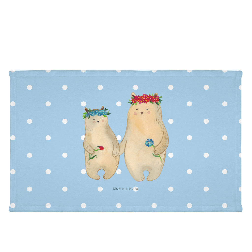 50 x 100 Handtuch Bären mit Blumenkranz Handtuch, Badehandtuch, Badezimmer, Handtücher, groß, Kinder, Baby, Familie, Vatertag, Muttertag, Bruder, Schwester, Mama, Papa, Oma, Opa, Bär, Bären, Mutter, Mutti, Mami, Lieblingsmensch, Lieblingsmama, beste Mutter, weltbeste Mama, Geschenk Mama. Muttertag, Tochter, Kind, Töchter, Family, Vorbild