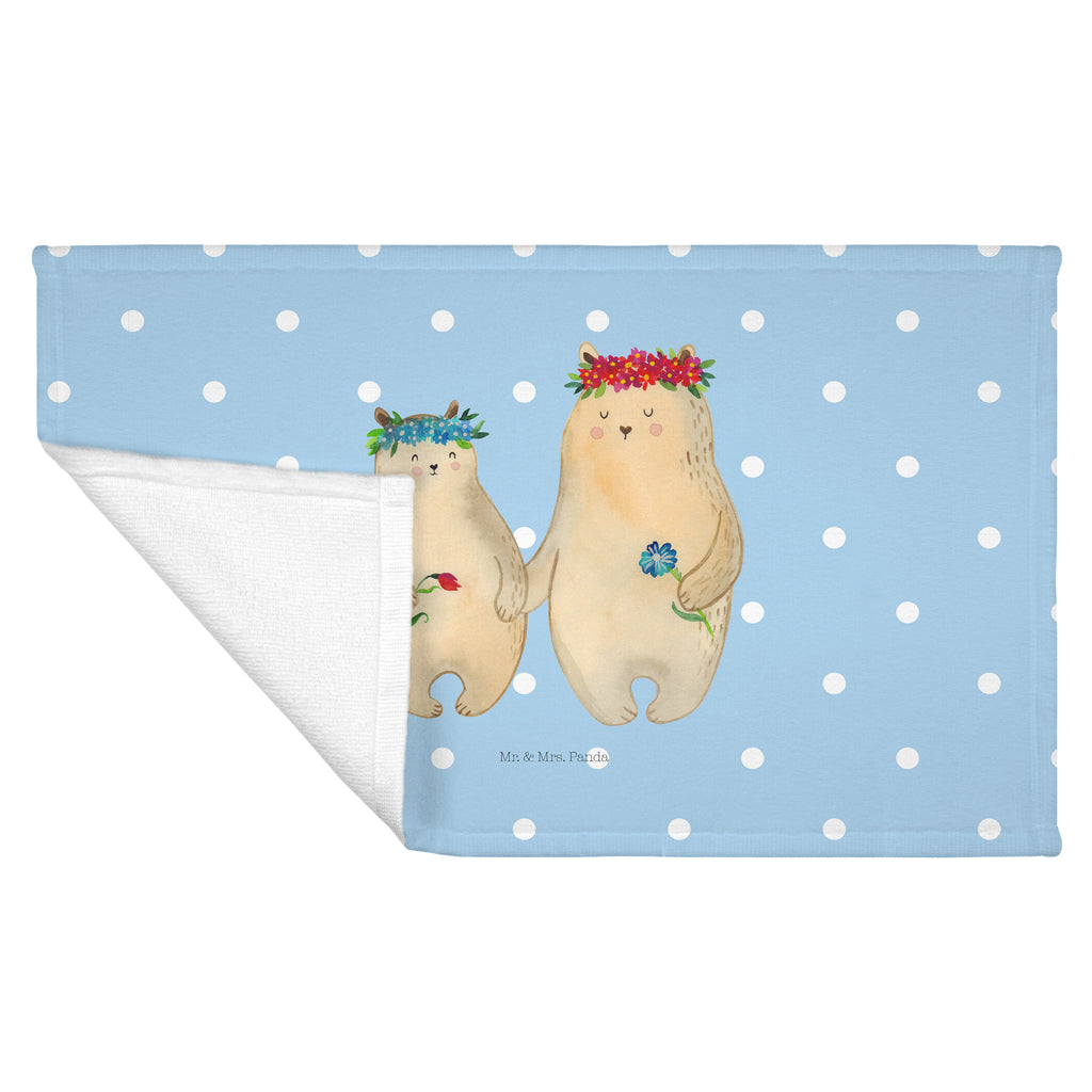 50 x 100 Handtuch Bären mit Blumenkranz Handtuch, Badehandtuch, Badezimmer, Handtücher, groß, Kinder, Baby, Familie, Vatertag, Muttertag, Bruder, Schwester, Mama, Papa, Oma, Opa, Bär, Bären, Mutter, Mutti, Mami, Lieblingsmensch, Lieblingsmama, beste Mutter, weltbeste Mama, Geschenk Mama. Muttertag, Tochter, Kind, Töchter, Family, Vorbild