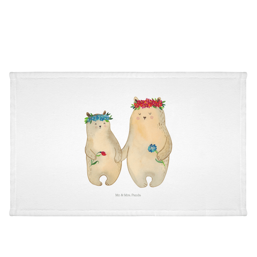 50 x 100 Handtuch Bären mit Blumenkranz Handtuch, Badehandtuch, Badezimmer, Handtücher, groß, Kinder, Baby, Familie, Vatertag, Muttertag, Bruder, Schwester, Mama, Papa, Oma, Opa, Bär, Bären, Mutter, Mutti, Mami, Lieblingsmensch, Lieblingsmama, beste Mutter, weltbeste Mama, Geschenk Mama. Muttertag, Tochter, Kind, Töchter, Family, Vorbild