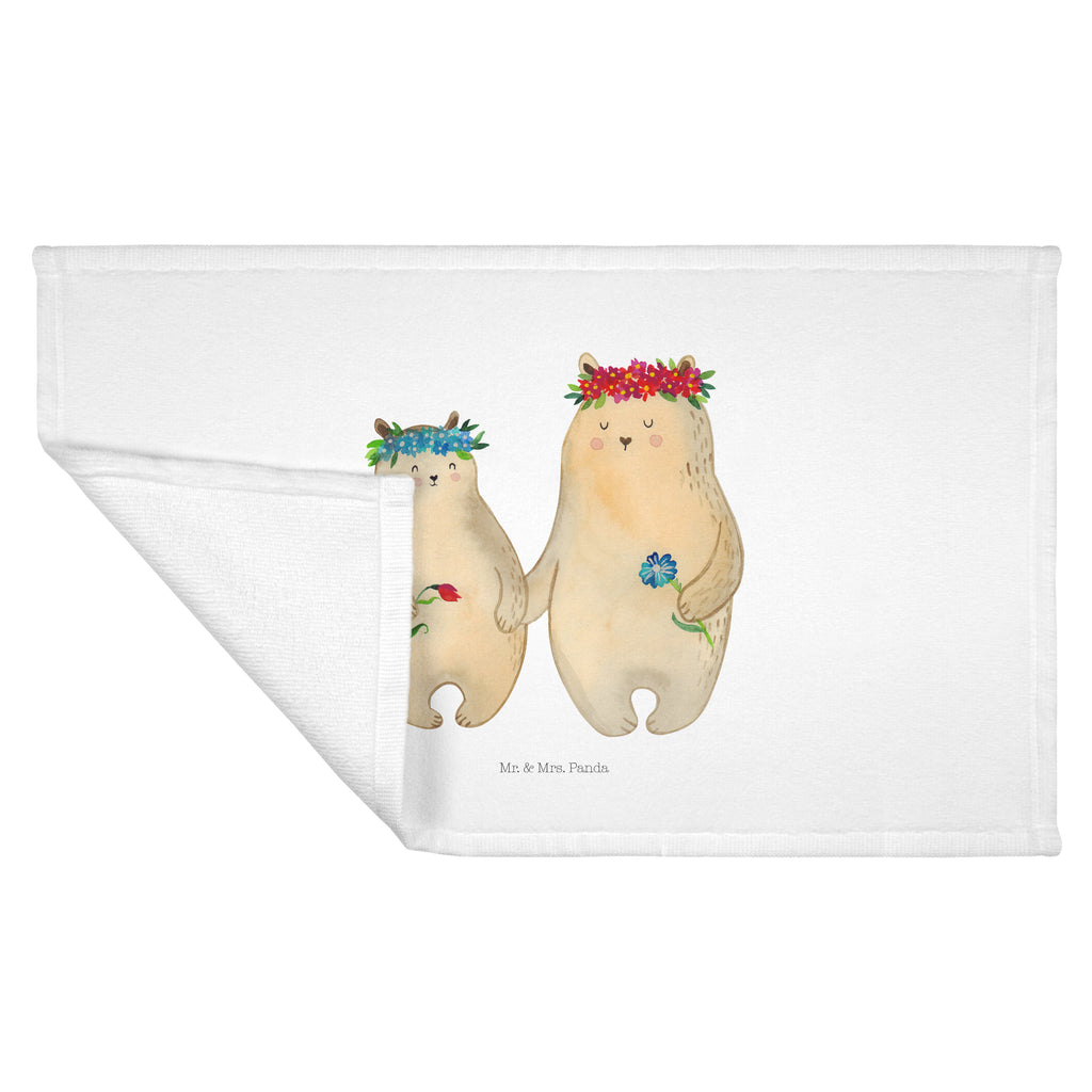 50 x 100 Handtuch Bären mit Blumenkranz Handtuch, Badehandtuch, Badezimmer, Handtücher, groß, Kinder, Baby, Familie, Vatertag, Muttertag, Bruder, Schwester, Mama, Papa, Oma, Opa, Bär, Bären, Mutter, Mutti, Mami, Lieblingsmensch, Lieblingsmama, beste Mutter, weltbeste Mama, Geschenk Mama. Muttertag, Tochter, Kind, Töchter, Family, Vorbild