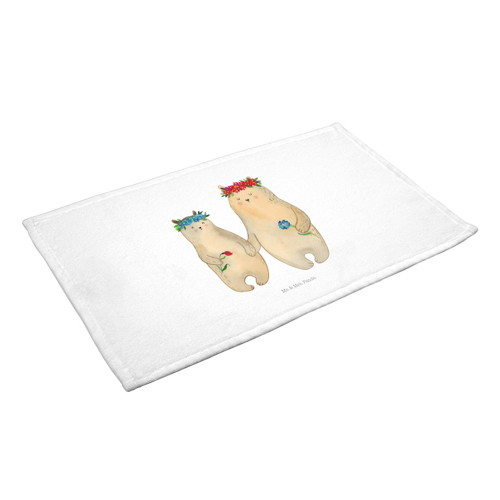 50 x 100 Handtuch Bären mit Blumenkranz Handtuch, Badehandtuch, Badezimmer, Handtücher, groß, Kinder, Baby, Familie, Vatertag, Muttertag, Bruder, Schwester, Mama, Papa, Oma, Opa, Bär, Bären, Mutter, Mutti, Mami, Lieblingsmensch, Lieblingsmama, beste Mutter, weltbeste Mama, Geschenk Mama. Muttertag, Tochter, Kind, Töchter, Family, Vorbild