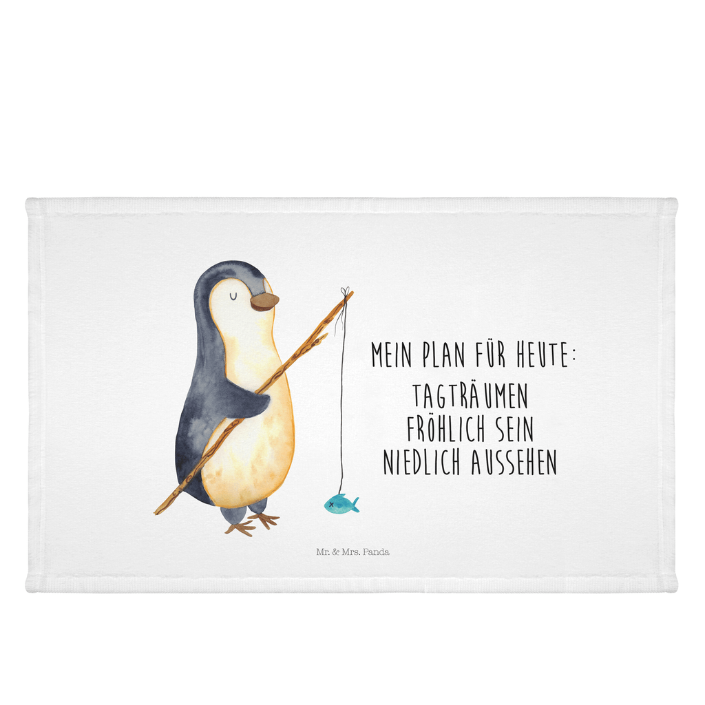 Gäste Handtuch Pinguin Angler Gästetuch, Reisehandtuch, Sport Handtuch, Frottier, Kinder Handtuch, Pinguin, Pinguine, Angeln, Angler, Tagträume, Hobby, Plan, Planer, Tagesplan, Neustart, Motivation, Geschenk, Freundinnen, Geschenkidee, Urlaub, Wochenende
