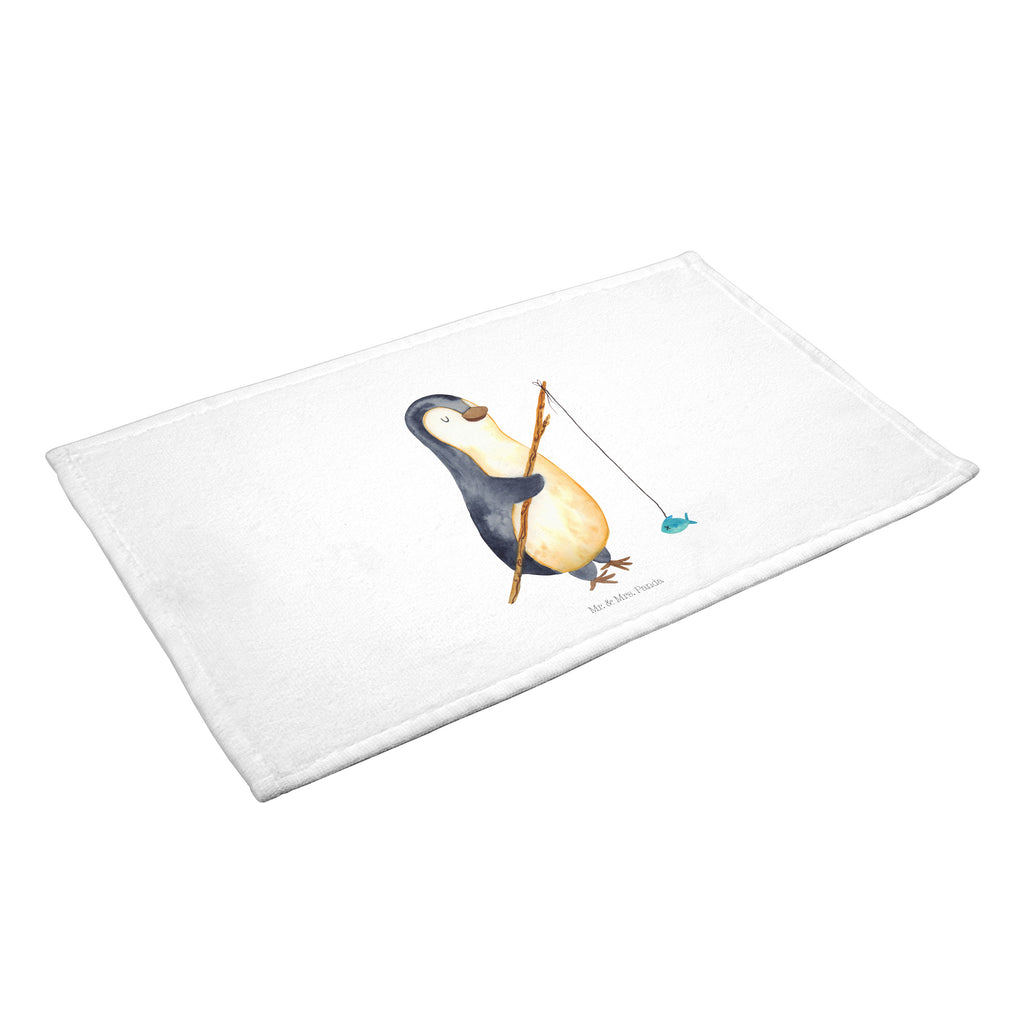 Gäste Handtuch Pinguin Angler Gästetuch, Reisehandtuch, Sport Handtuch, Frottier, Kinder Handtuch, Pinguin, Pinguine, Angeln, Angler, Tagträume, Hobby, Plan, Planer, Tagesplan, Neustart, Motivation, Geschenk, Freundinnen, Geschenkidee, Urlaub, Wochenende