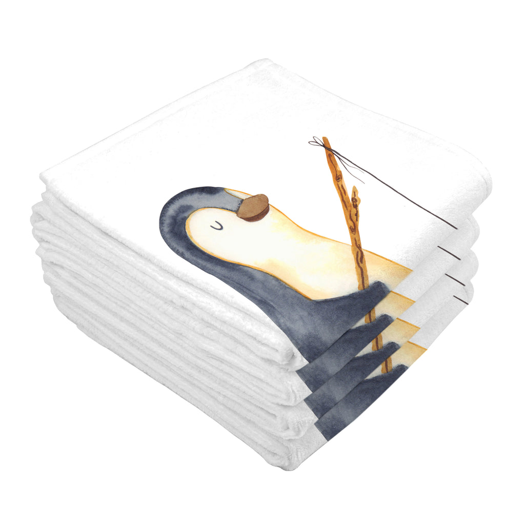 Gäste Handtuch Pinguin Angler Gästetuch, Reisehandtuch, Sport Handtuch, Frottier, Kinder Handtuch, Pinguin, Pinguine, Angeln, Angler, Tagträume, Hobby, Plan, Planer, Tagesplan, Neustart, Motivation, Geschenk, Freundinnen, Geschenkidee, Urlaub, Wochenende