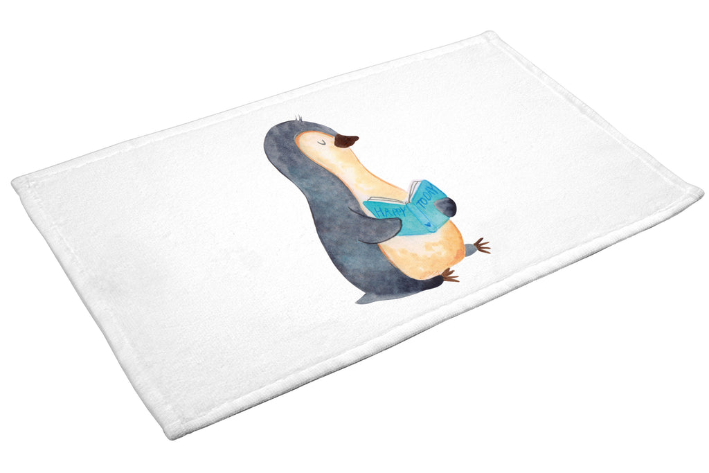 Gäste Handtuch Pinguin Buch Gästetuch, Reisehandtuch, Sport Handtuch, Frottier, Kinder Handtuch, Pinguin, Pinguine, Buch, Lesen, Bücherwurm, Nichtstun, Faulenzen, Ferien, Urlaub, Freizeit
