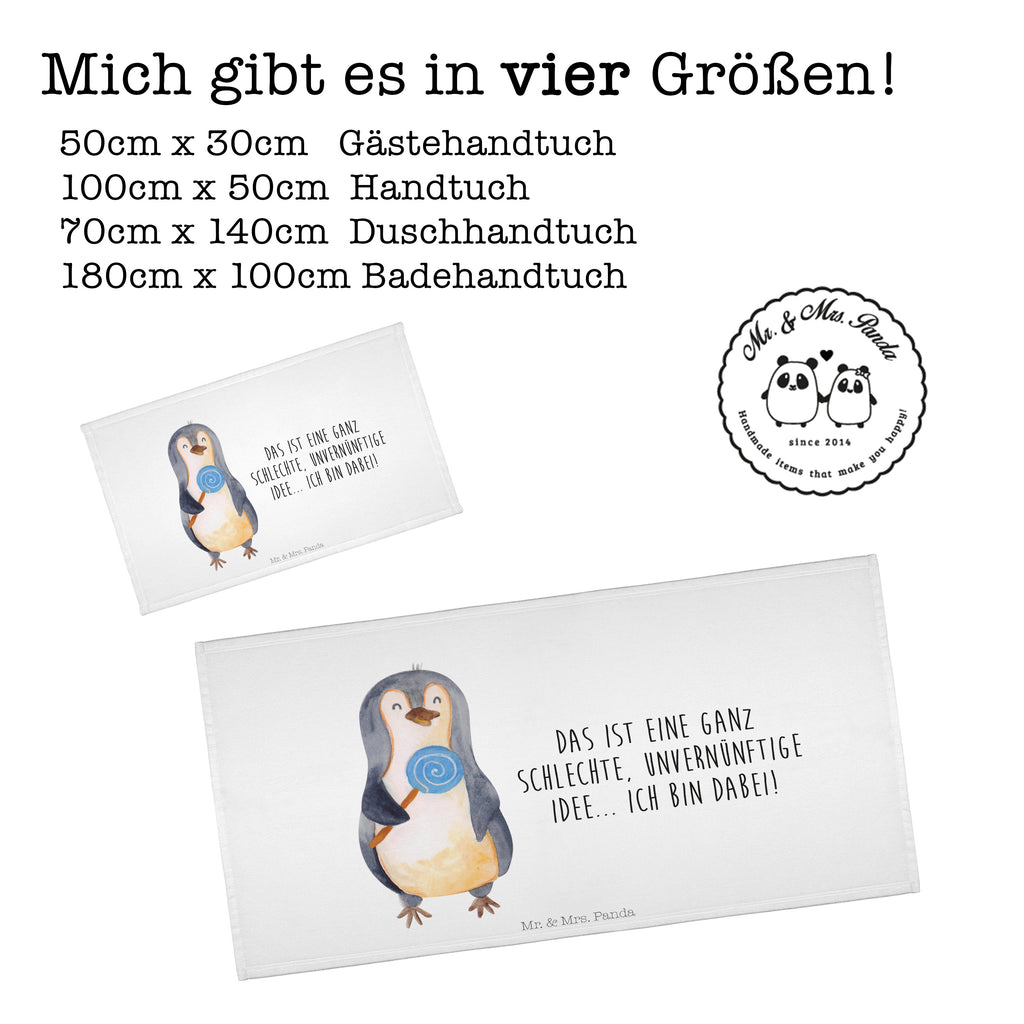 Gäste Handtuch Pinguin Lolli Gästetuch, Reisehandtuch, Sport Handtuch, Frottier, Kinder Handtuch, Pinguin, Pinguine, Lolli, Süßigkeiten, Blödsinn, Spruch, Rebell, Gauner, Ganove, Rabauke