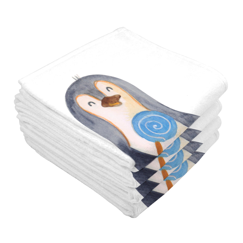 Gäste Handtuch Pinguin Lolli Gästetuch, Reisehandtuch, Sport Handtuch, Frottier, Kinder Handtuch, Pinguin, Pinguine, Lolli, Süßigkeiten, Blödsinn, Spruch, Rebell, Gauner, Ganove, Rabauke