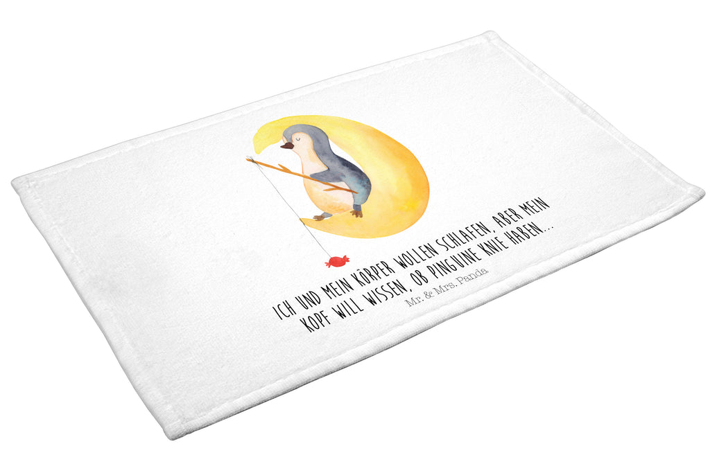 Gäste Handtuch Pinguin Mond Gästetuch, Reisehandtuch, Sport Handtuch, Frottier, Kinder Handtuch, Pinguin, Pinguine, Spruch, schlafen, Nachtruhe, Einschlafen, Schlafzimmer, Schlafstörungen, Gästezimmer