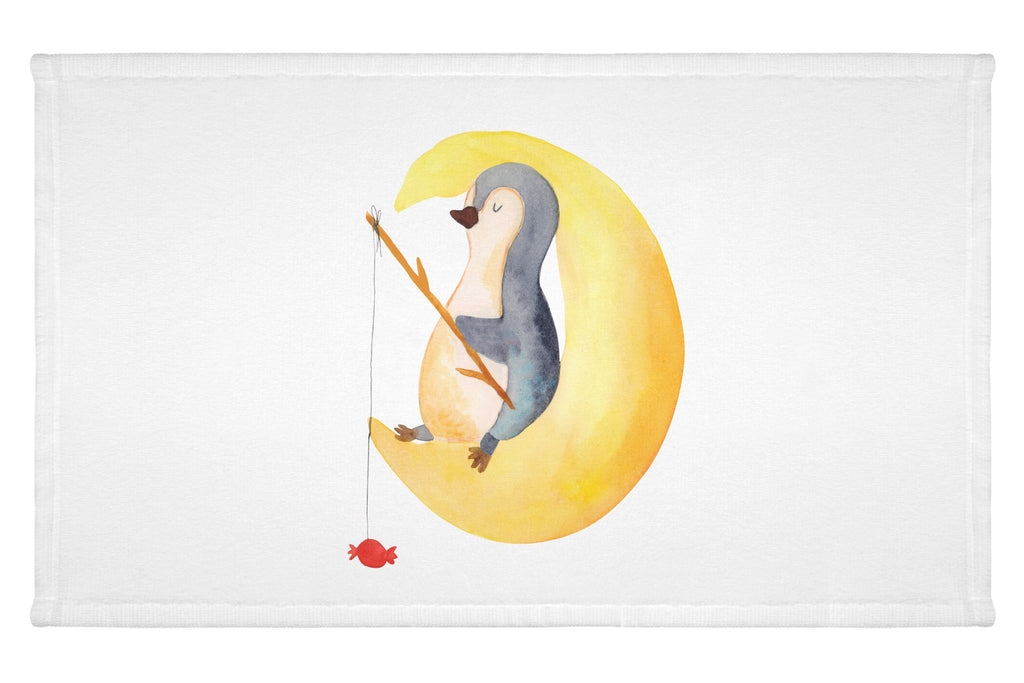 Gäste Handtuch Pinguin Mond Gästetuch, Reisehandtuch, Sport Handtuch, Frottier, Kinder Handtuch, Pinguin, Pinguine, Spruch, schlafen, Nachtruhe, Einschlafen, Schlafzimmer, Schlafstörungen, Gästezimmer