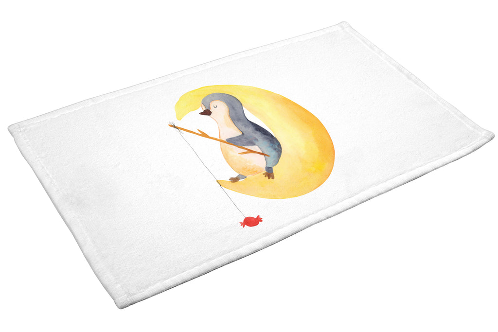 Gäste Handtuch Pinguin Mond Gästetuch, Reisehandtuch, Sport Handtuch, Frottier, Kinder Handtuch, Pinguin, Pinguine, Spruch, schlafen, Nachtruhe, Einschlafen, Schlafzimmer, Schlafstörungen, Gästezimmer
