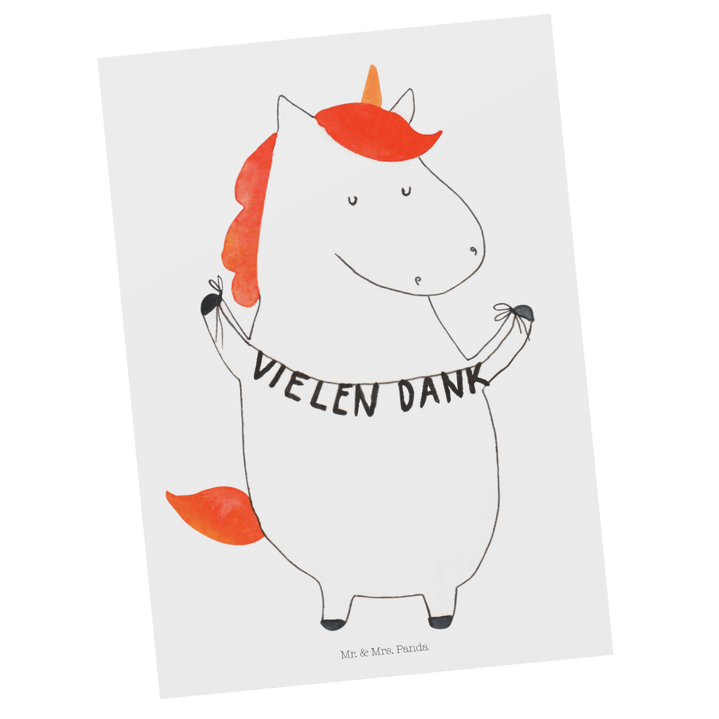 Postkarte Einhorn Vielen Dank Geschenkkarte, Grußkarte, Karte, Einladung, Ansichtskarte, Geburtstagskarte, Einladungskarte, Einhorn, Einhörner, Einhorn Deko, Pegasus, Unicorn, Danke, vielen Dank, Dankeschön, Danksagung