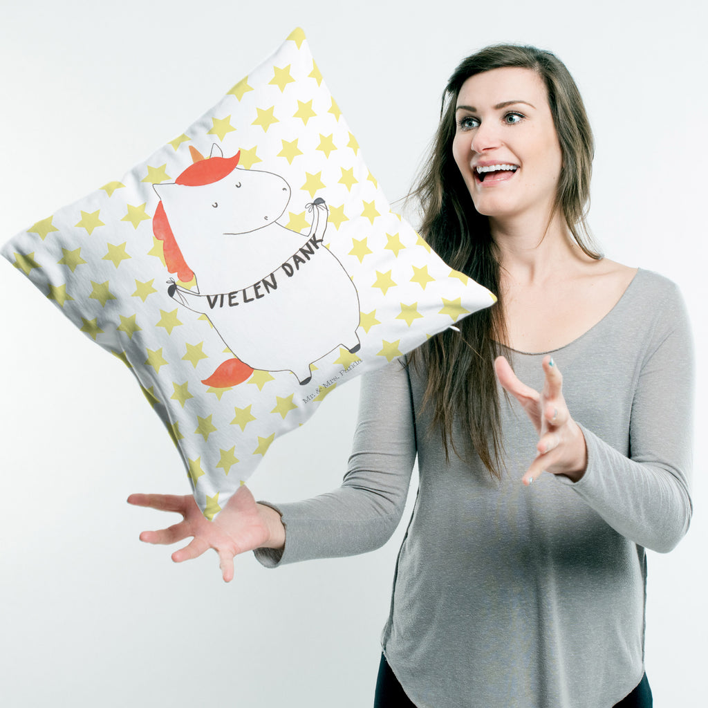 40x40 Kissen Einhorn Vielen Dank Kissenhülle, Kopfkissen, Sofakissen, Dekokissen, Motivkissen, Einhorn, Einhörner, Einhorn Deko, Pegasus, Unicorn, Danke, vielen Dank, Dankeschön, Danksagung