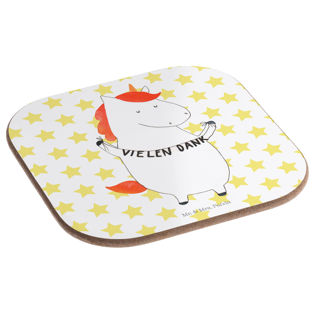 Quadratische Untersetzer Einhorn Vielen Dank Bierdeckel, Glasuntersetzer, Untersetzer Gläser, Getränkeuntersetzer, Einhorn, Einhörner, Einhorn Deko, Pegasus, Unicorn, Danke, vielen Dank, Dankeschön, Danksagung