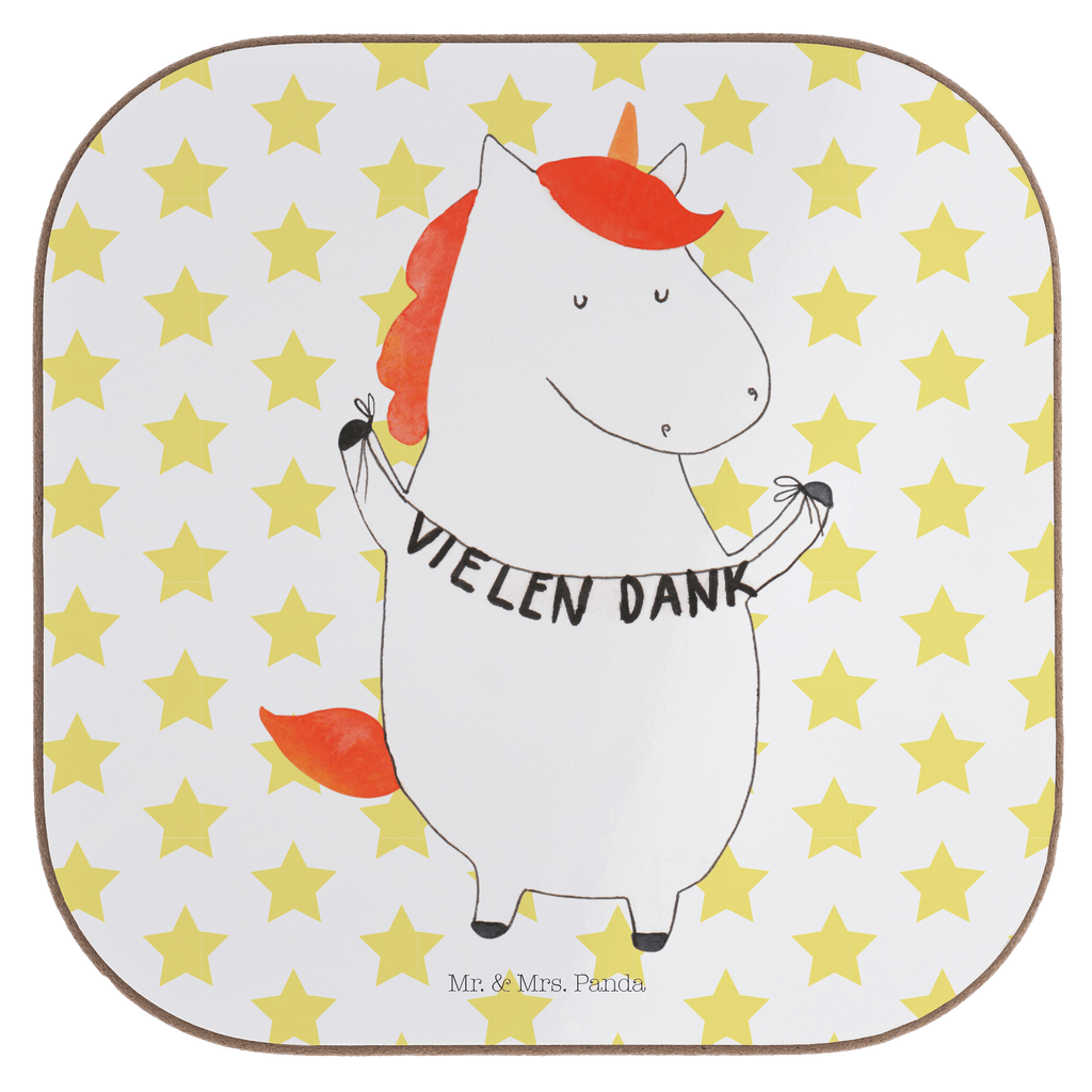 Quadratische Untersetzer Einhorn Vielen Dank Bierdeckel, Glasuntersetzer, Untersetzer Gläser, Getränkeuntersetzer, Einhorn, Einhörner, Einhorn Deko, Pegasus, Unicorn, Danke, vielen Dank, Dankeschön, Danksagung