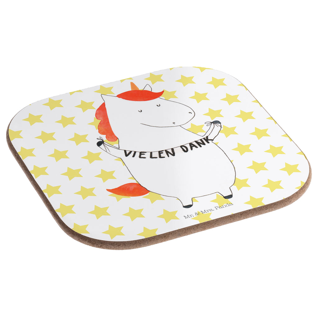 Quadratische Untersetzer Einhorn Vielen Dank Bierdeckel, Glasuntersetzer, Untersetzer Gläser, Getränkeuntersetzer, Einhorn, Einhörner, Einhorn Deko, Pegasus, Unicorn, Danke, vielen Dank, Dankeschön, Danksagung