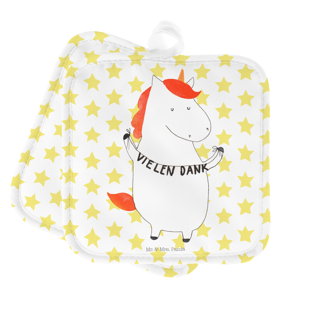 2er Set Topflappen  Einhorn Vielen Dank Topflappen, Topfuntersetzer, Ofenhandschuh, Topflappen Set, Topflappen lustig, Topflappen mit Spruch, Einhorn, Einhörner, Einhorn Deko, Pegasus, Unicorn, Danke, vielen Dank, Dankeschön, Danksagung