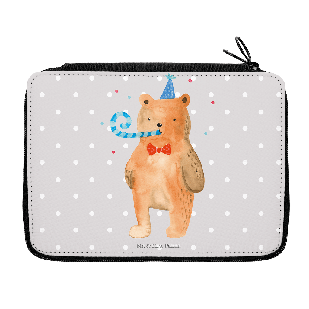 Federmappe Birthday Bär Federmappe, Stiftetasche, Stifte Etui, Schule, Einschulung, Geschenk, Kind, Schüler, Schülerin, Stifterolle, Federmäppchen, Motiv, Grundschule, Federmäppchen bedruckt, Büro Stifte Etui, Bestückte Federmappe, Kinder Federmappe, Federmappe Einschulung, Bär, Teddy, Teddybär, Happy Birthday, Alles Gute, Glückwunsch, Geburtstag