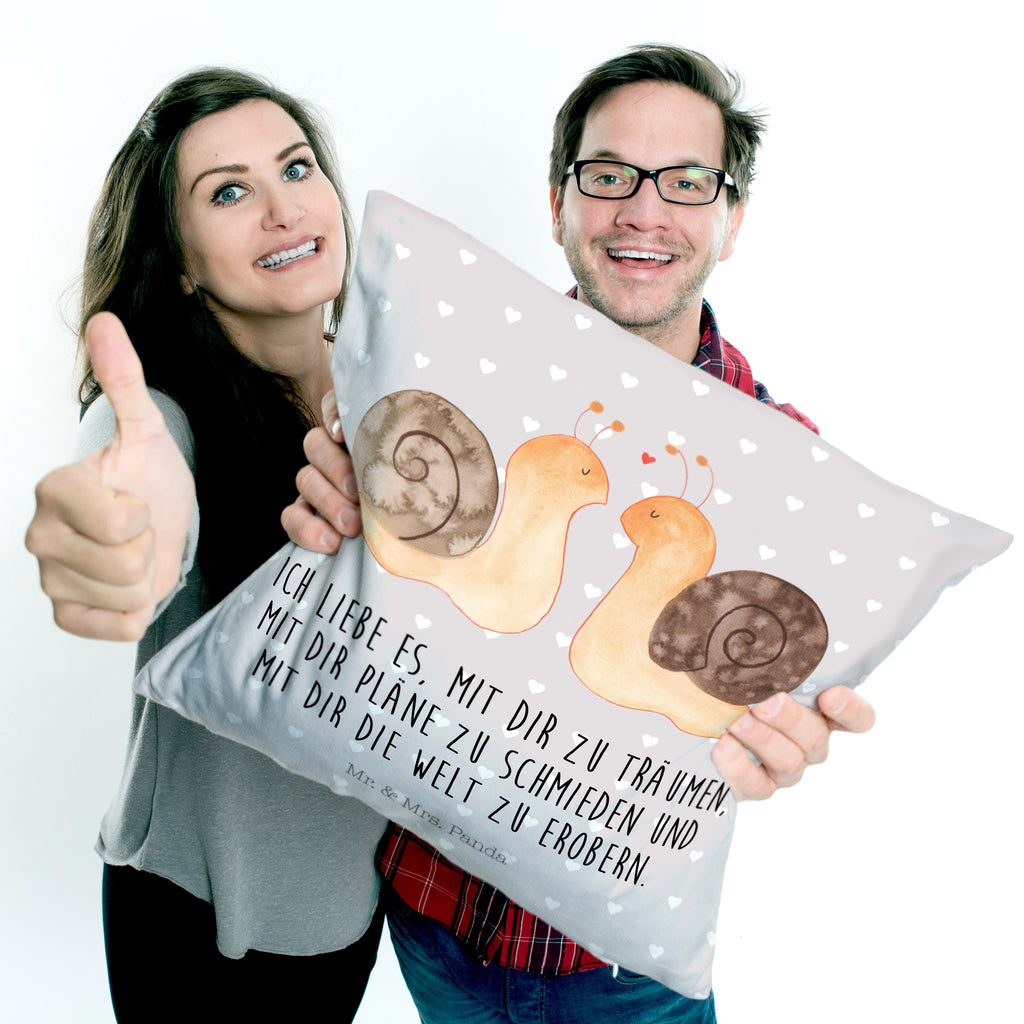40x40 Kissen Schnecken Liebe Kissenhülle, Kopfkissen, Sofakissen, Dekokissen, Motivkissen, Liebe, Partner, Freund, Freundin, Ehemann, Ehefrau, Heiraten, Verlobung, Heiratsantrag, Liebesgeschenk, Jahrestag, Hocheitstag