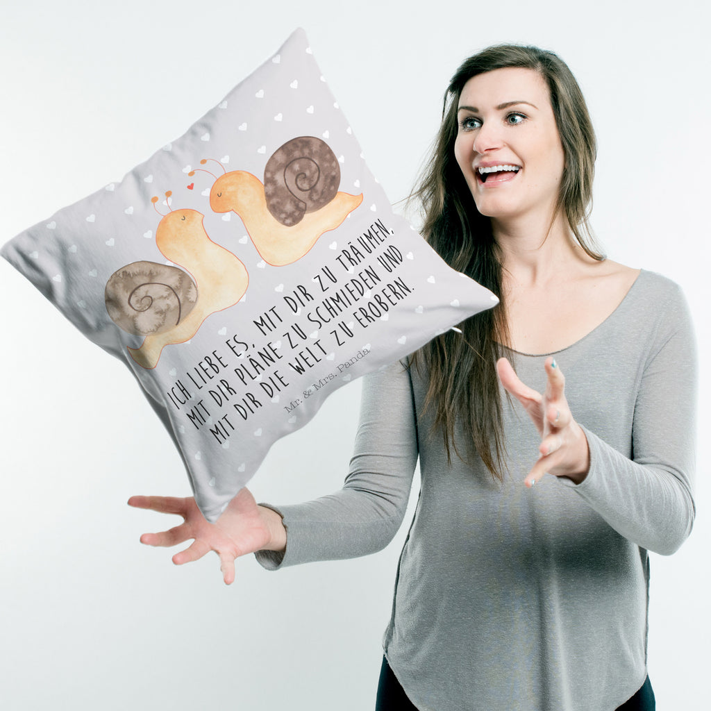 40x40 Kissen Schnecken Liebe Kissenhülle, Kopfkissen, Sofakissen, Dekokissen, Motivkissen, Liebe, Partner, Freund, Freundin, Ehemann, Ehefrau, Heiraten, Verlobung, Heiratsantrag, Liebesgeschenk, Jahrestag, Hocheitstag