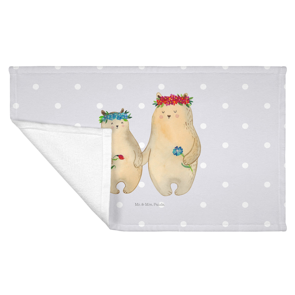 50 x 100 Handtuch Bären mit Blumenkranz Handtuch, Badehandtuch, Badezimmer, Handtücher, groß, Kinder, Baby, Familie, Vatertag, Muttertag, Bruder, Schwester, Mama, Papa, Oma, Opa, Bär, Bären, Mutter, Mutti, Mami, Lieblingsmensch, Lieblingsmama, beste Mutter, weltbeste Mama, Geschenk Mama. Muttertag, Tochter, Kind, Töchter, Family, Vorbild