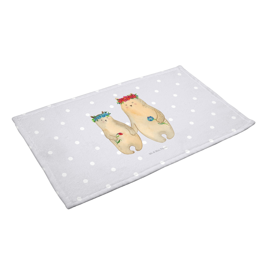 50 x 100 Handtuch Bären mit Blumenkranz Handtuch, Badehandtuch, Badezimmer, Handtücher, groß, Kinder, Baby, Familie, Vatertag, Muttertag, Bruder, Schwester, Mama, Papa, Oma, Opa, Bär, Bären, Mutter, Mutti, Mami, Lieblingsmensch, Lieblingsmama, beste Mutter, weltbeste Mama, Geschenk Mama. Muttertag, Tochter, Kind, Töchter, Family, Vorbild