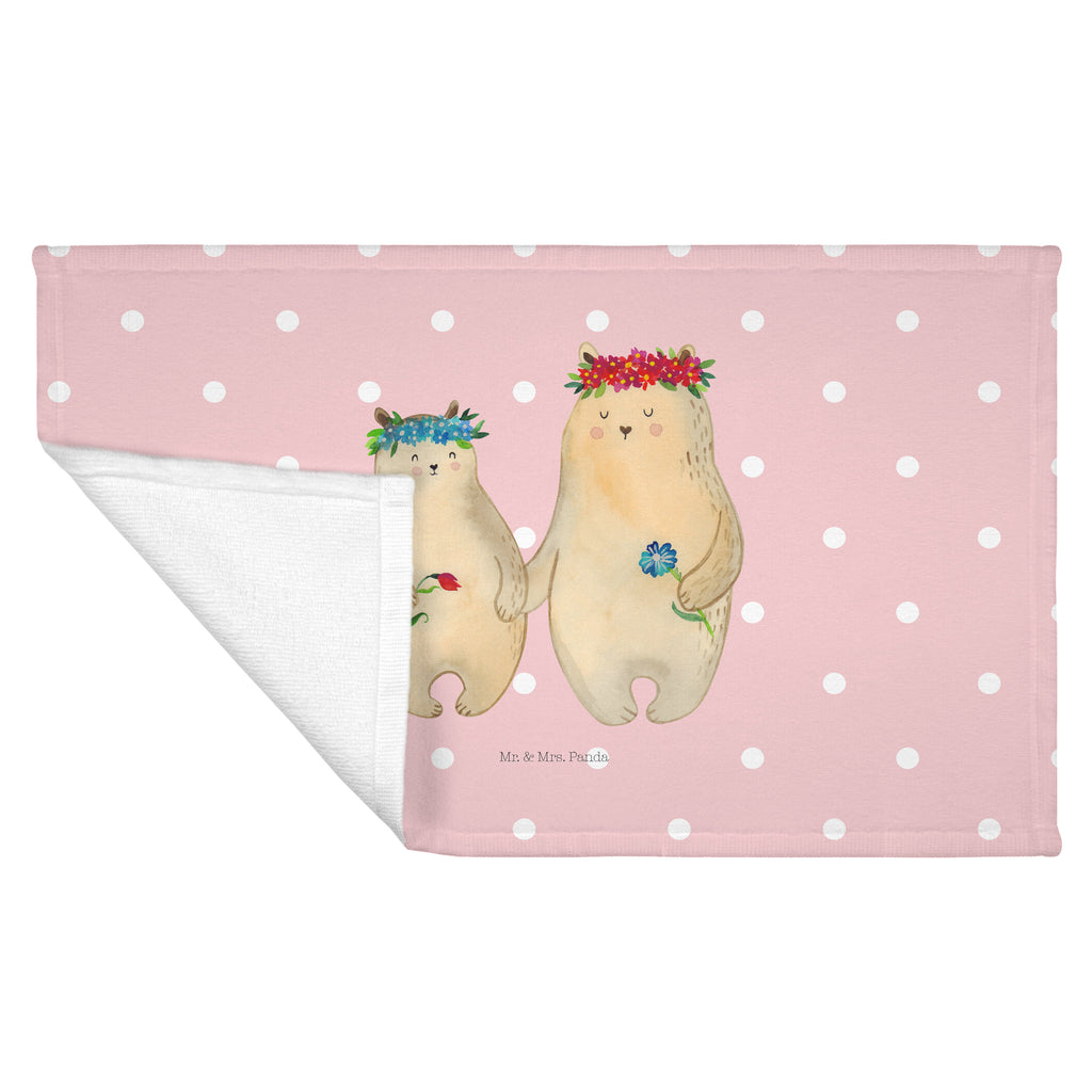 50 x 100 Handtuch Bären mit Blumenkranz Handtuch, Badehandtuch, Badezimmer, Handtücher, groß, Kinder, Baby, Familie, Vatertag, Muttertag, Bruder, Schwester, Mama, Papa, Oma, Opa, Bär, Bären, Mutter, Mutti, Mami, Lieblingsmensch, Lieblingsmama, beste Mutter, weltbeste Mama, Geschenk Mama. Muttertag, Tochter, Kind, Töchter, Family, Vorbild