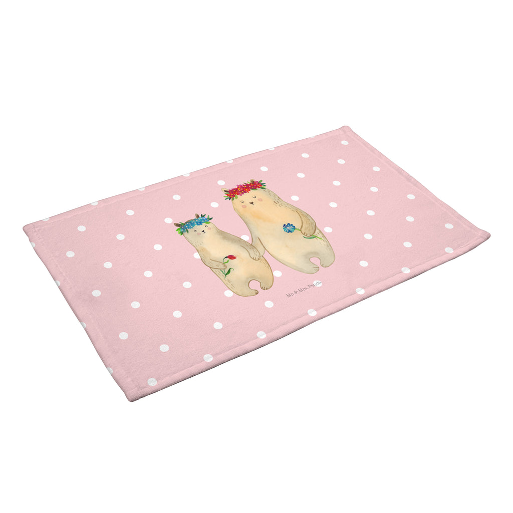 50 x 100 Handtuch Bären mit Blumenkranz Handtuch, Badehandtuch, Badezimmer, Handtücher, groß, Kinder, Baby, Familie, Vatertag, Muttertag, Bruder, Schwester, Mama, Papa, Oma, Opa, Bär, Bären, Mutter, Mutti, Mami, Lieblingsmensch, Lieblingsmama, beste Mutter, weltbeste Mama, Geschenk Mama. Muttertag, Tochter, Kind, Töchter, Family, Vorbild