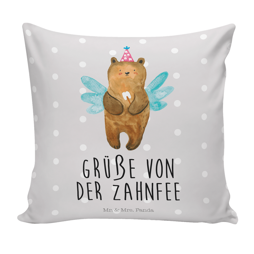 40x40 Kissen Zahnfee Bär Kissenhülle, Kopfkissen, Sofakissen, Dekokissen, Motivkissen, Bär, Teddy, Teddybär, Zahnfee, Fee, Milchzahn, Erster Zahn