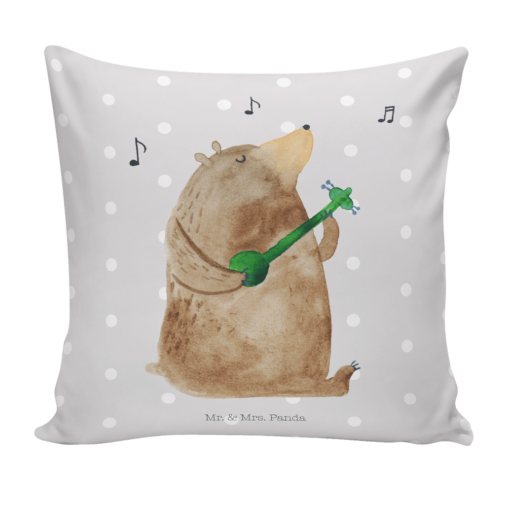 40x40 Kissen Bär Lied Kissenhülle, Kopfkissen, Sofakissen, Dekokissen, Motivkissen, Bär, Teddy, Teddybär, Bärchen, Bear, Liebeslied, Lied, Song, Valentinstag, Valentine, Geschenk, Partner, Liebe, Freundin, Frau, Herz, Spruch