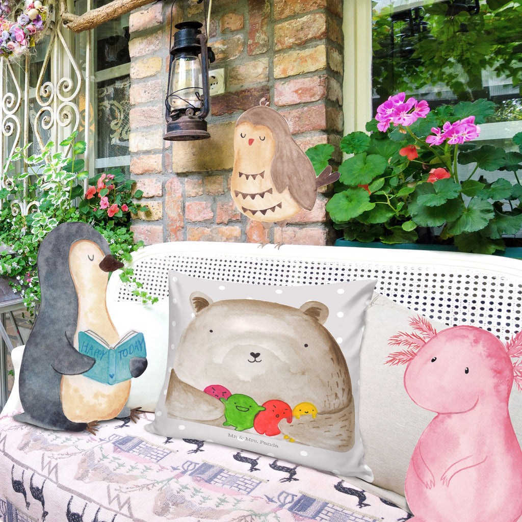 40x40 Kissen Bär Gefühl Kissenhülle, Kopfkissen, Sofakissen, Dekokissen, Motivkissen, Bär, Teddy, Teddybär, Wahnsinn, Verrückt, Durchgedreht