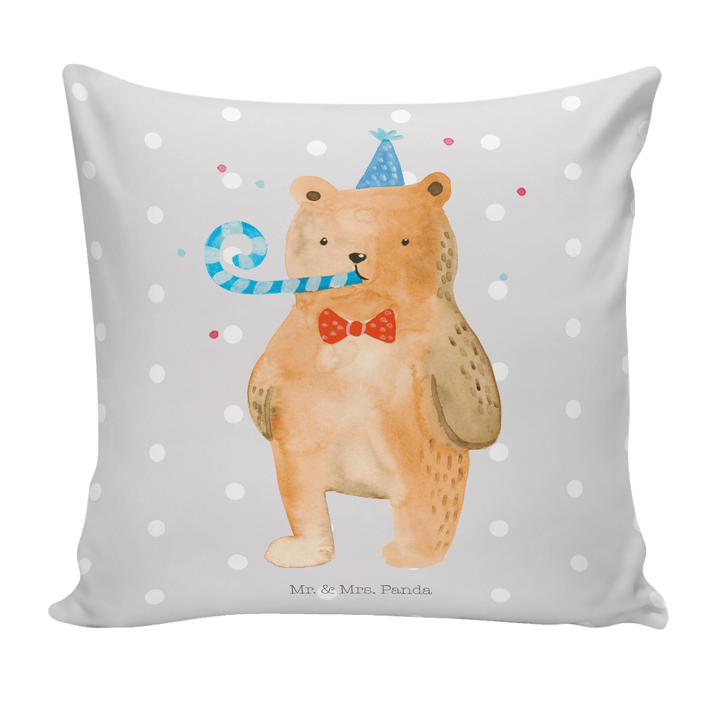 40x40 Kissen Birthday Bär Kissenhülle, Kopfkissen, Sofakissen, Dekokissen, Motivkissen, Bär, Teddy, Teddybär, Happy Birthday, Alles Gute, Glückwunsch, Geburtstag