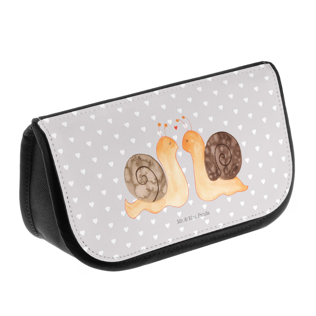 Kosmetiktasche Schnecken Liebe Kosmetikbeutel, Kulturtasche, Kulturbeutel, Schminktasche, Make-Up Tasche, Liebe, Partner, Freund, Freundin, Ehemann, Ehefrau, Heiraten, Verlobung, Heiratsantrag, Liebesgeschenk, Jahrestag, Hocheitstag