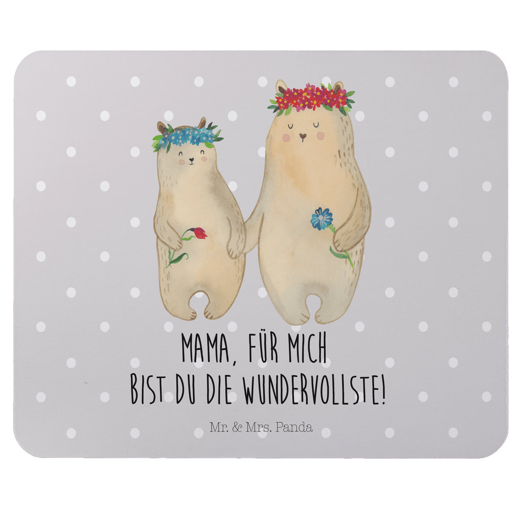 Mauspad Bären mit Blumenkranz Mousepad, Computer zubehör, Büroausstattung, PC Zubehör, Arbeitszimmer, Mauspad, Einzigartiges Mauspad, Designer Mauspad, Familie, Vatertag, Muttertag, Bruder, Schwester, Mama, Papa, Oma, Opa, Bär, Bären, Mutter, Mutti, Mami, Lieblingsmensch, Lieblingsmama, beste Mutter, weltbeste Mama, Geschenk Mama. Muttertag, Tochter, Kind, Kinder, Töchter, Family, Vorbild