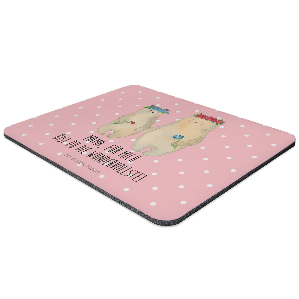 Mauspad Bären mit Blumenkranz Mousepad, Computer zubehör, Büroausstattung, PC Zubehör, Arbeitszimmer, Mauspad, Einzigartiges Mauspad, Designer Mauspad, Familie, Vatertag, Muttertag, Bruder, Schwester, Mama, Papa, Oma, Opa, Bär, Bären, Mutter, Mutti, Mami, Lieblingsmensch, Lieblingsmama, beste Mutter, weltbeste Mama, Geschenk Mama. Muttertag, Tochter, Kind, Kinder, Töchter, Family, Vorbild